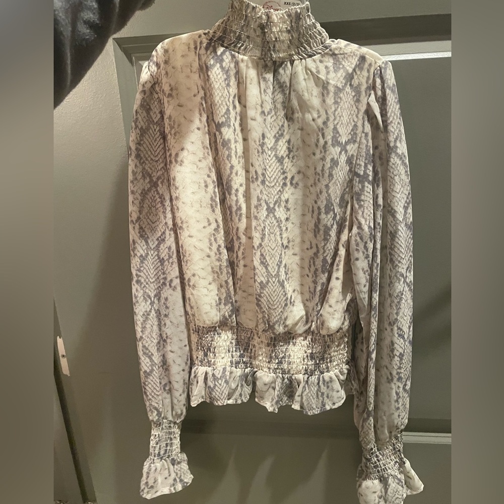 Snakeskin top
